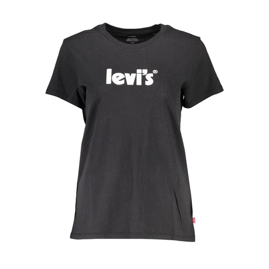 Levi's Black Cotton Short Sleeve Logo Tee