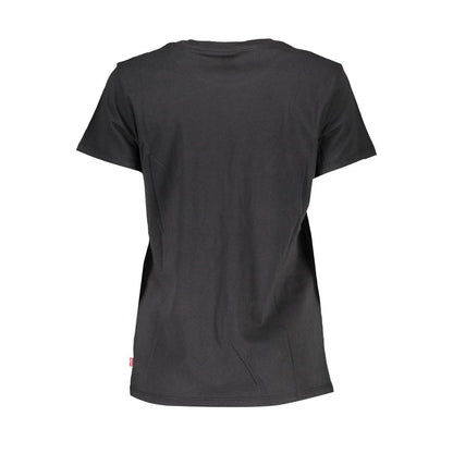 Levi's Black Cotton Short Sleeve Logo Tee
