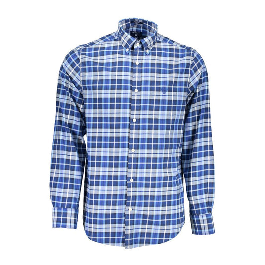 Gant Blue Cotton Men's Check Shirt