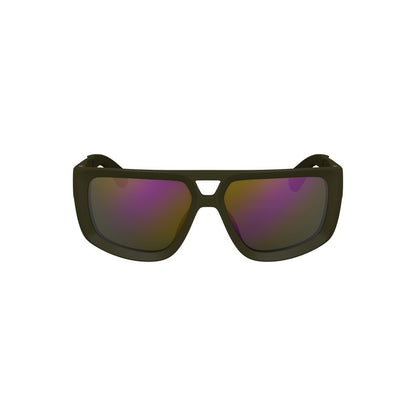 Calvin Klein Men's Square Sunglasses – Green Lenses, 60mm
