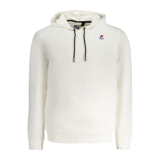 K-WAY White Cotton Sweater - Long Sleeve Hooded Sweatshirt