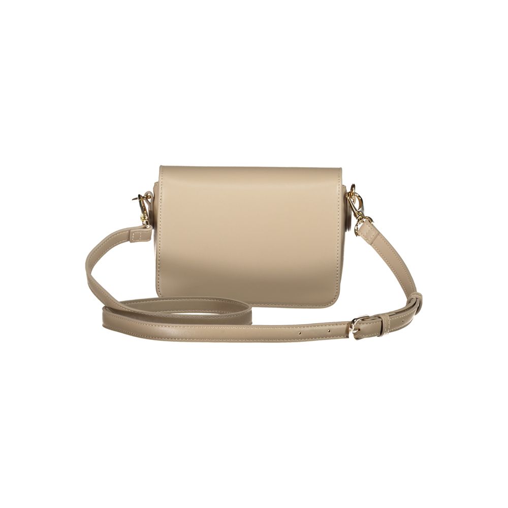 Mario Valentino Beige Faux Leather Handbag