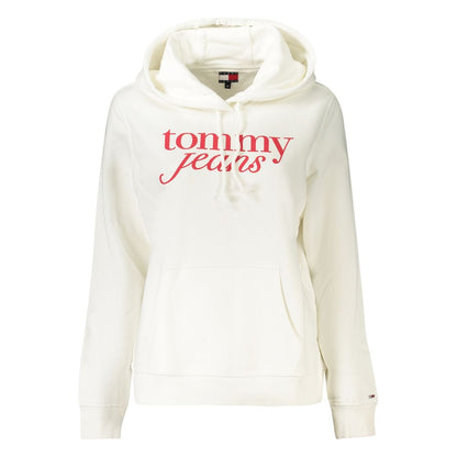Tommy Hilfiger White Cotton Women's Hooded Sweatshirt