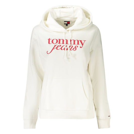 Tommy Hilfiger White Cotton Women's Hooded Sweatshirt