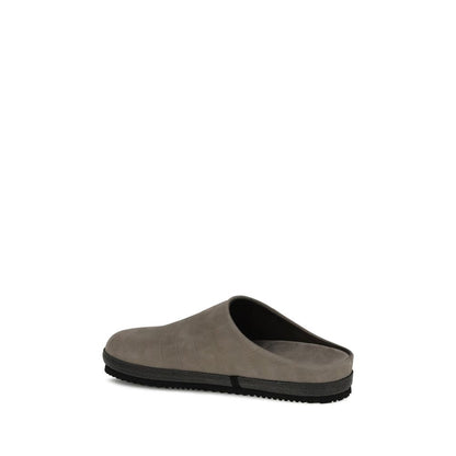 Brunello Cucinelli Croc-Effect Leather Sabots