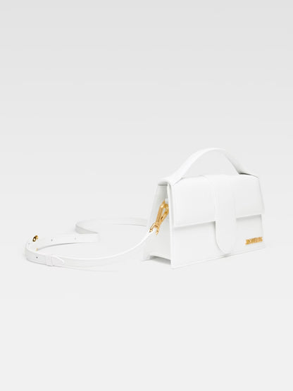 Jacquemus Le Grand Bambino White Bag - Timeless Elegance Redefined