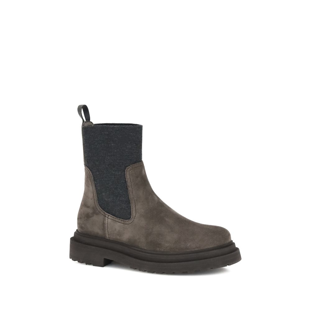 Brunello Cucinelli Suede Ankle Boots - Luxurious Comfort Redefined