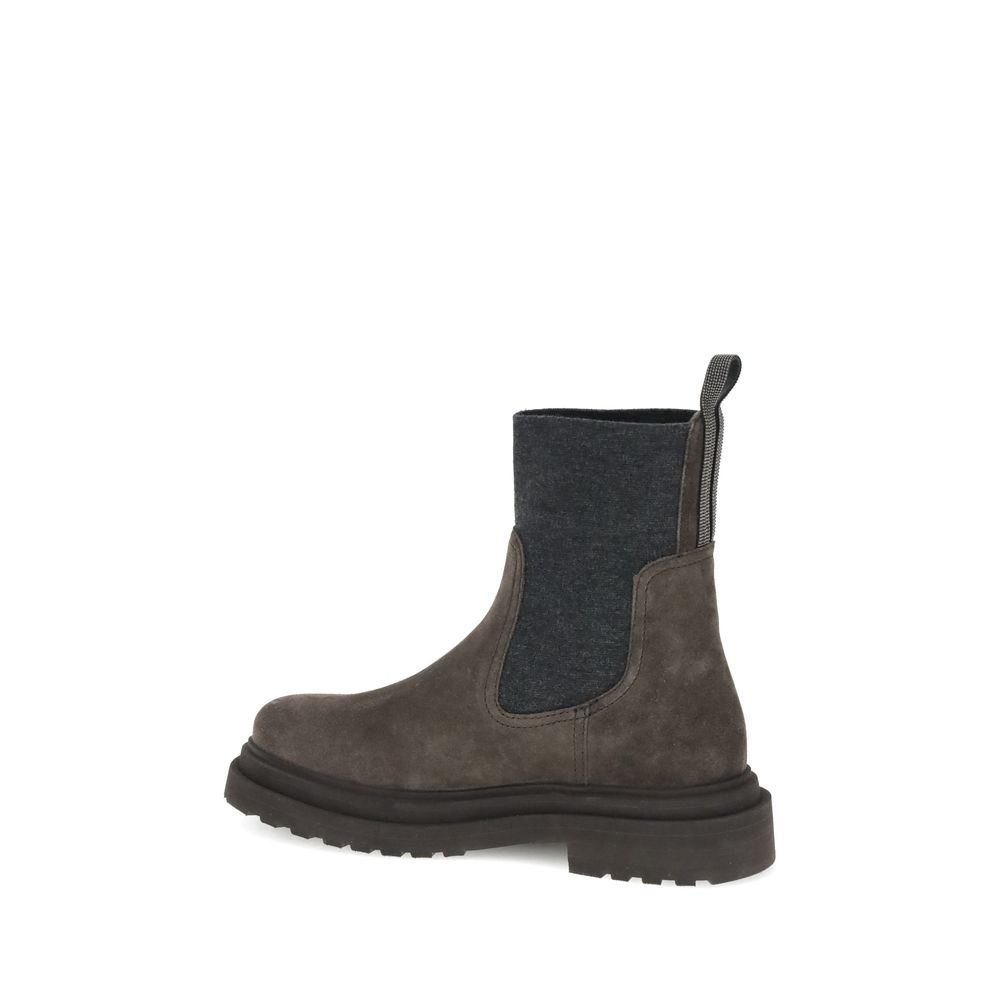 Brunello Cucinelli Suede Ankle Boots - Luxurious Comfort Redefined