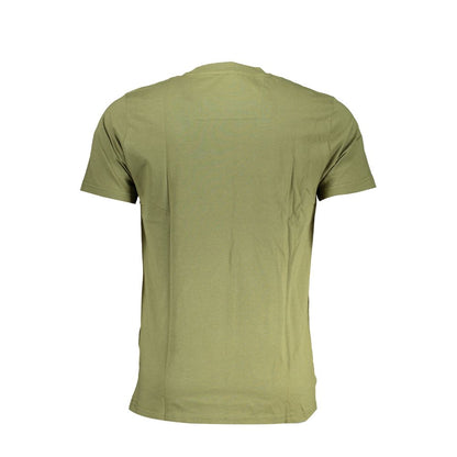 Cavalli Class Green Cotton T-Shirt: A Statement of Style and Comfort