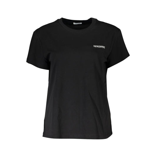 Patrizia Pepe Black Cotton Short Sleeve T-Shirt
