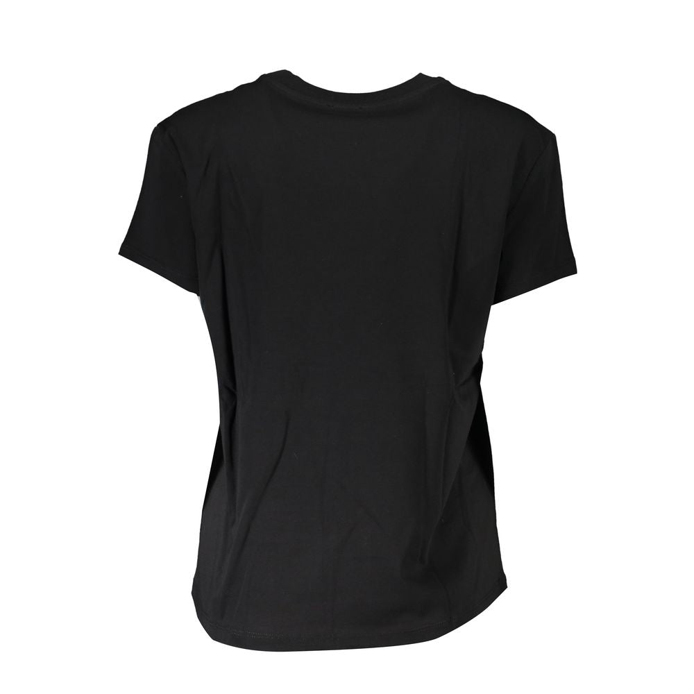 Patrizia Pepe Black Cotton Short Sleeve T-Shirt