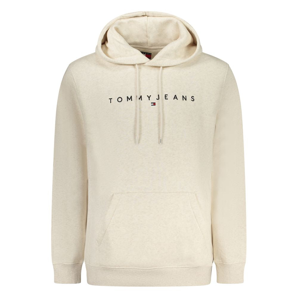 Tommy Hilfiger Beige Cotton Hooded Sweatshirt for Men
