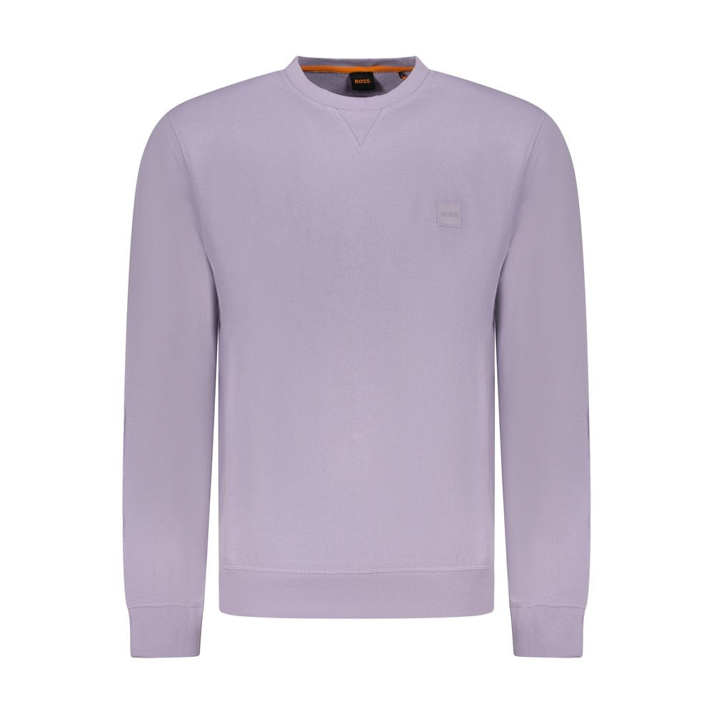 Hugo Boss Purple Cotton Sweater