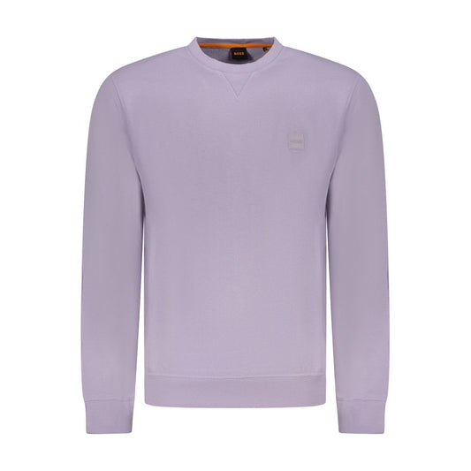Hugo Boss Purple Cotton Sweater