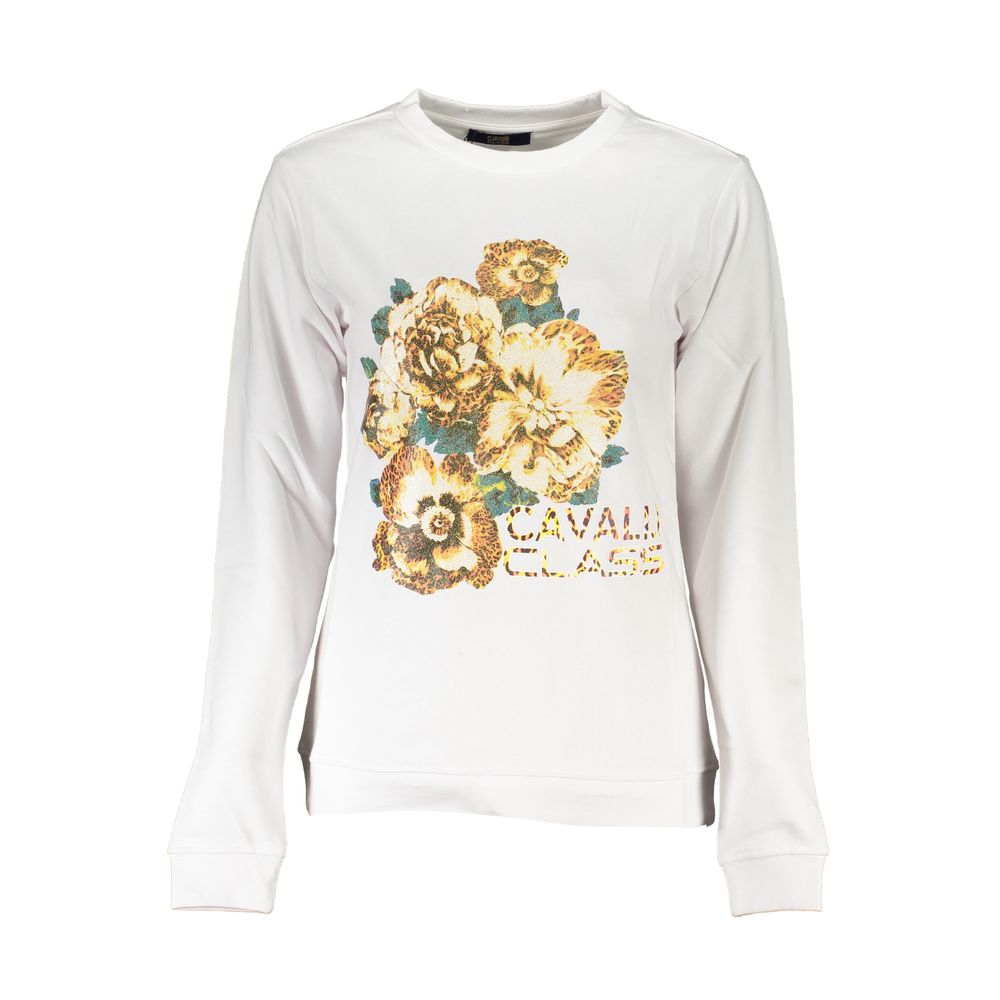 Cavalli Class White Women's Sweatshirt