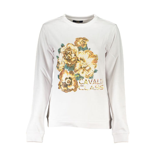 Cavalli Class White Women's Sweatshirt
