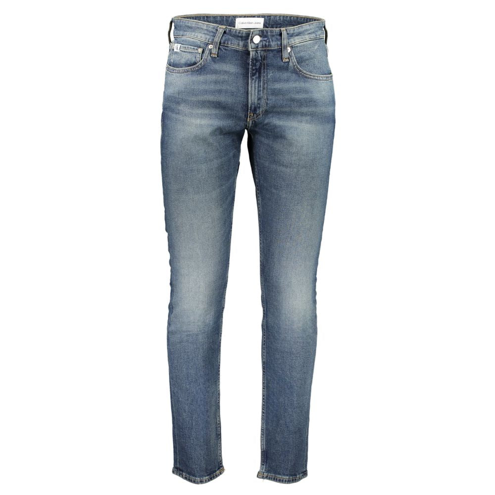Calvin Klein Blue Cotton Slim Jeans
