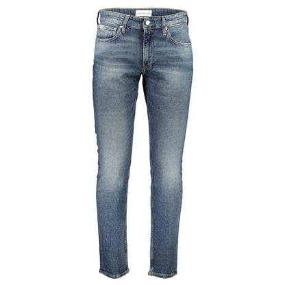 Calvin Klein Blue Cotton Slim Jeans