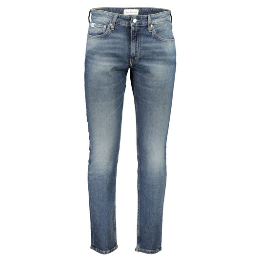 Calvin Klein Blue Cotton Slim Jeans