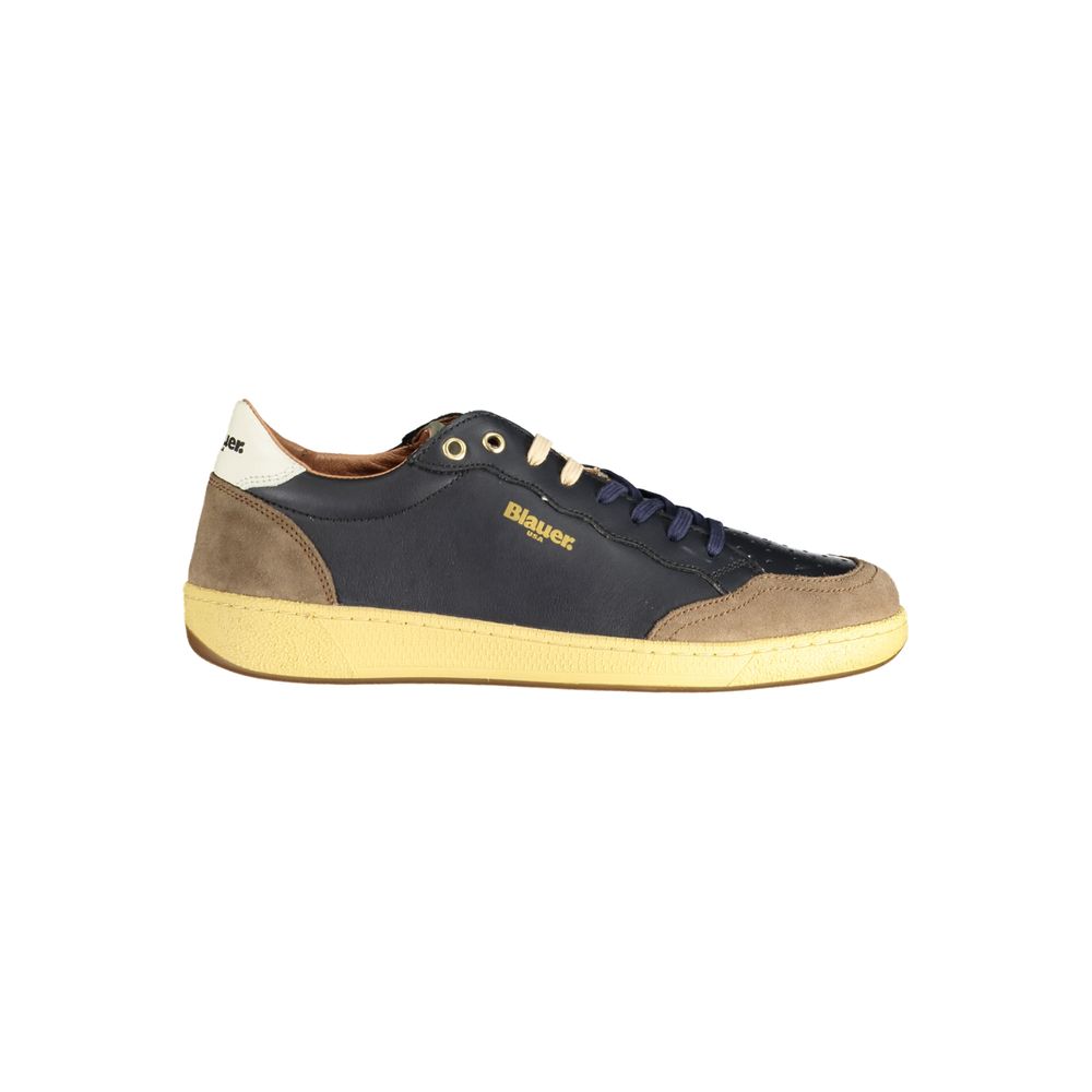 Blauer Brown Polyester Sneakers with Contrast Details