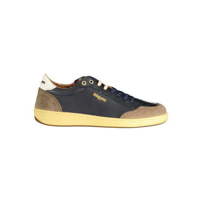 Blauer Brown Polyester Sneakers with Contrast Details