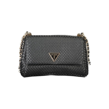 Guess Jeans Black Circe Handbag – Faux Leather, Stylish Versatility