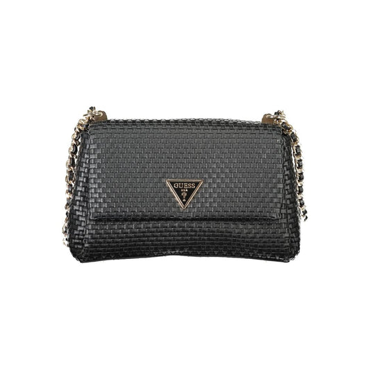 Guess Jeans Black Circe Handbag – Faux Leather, Stylish Versatility