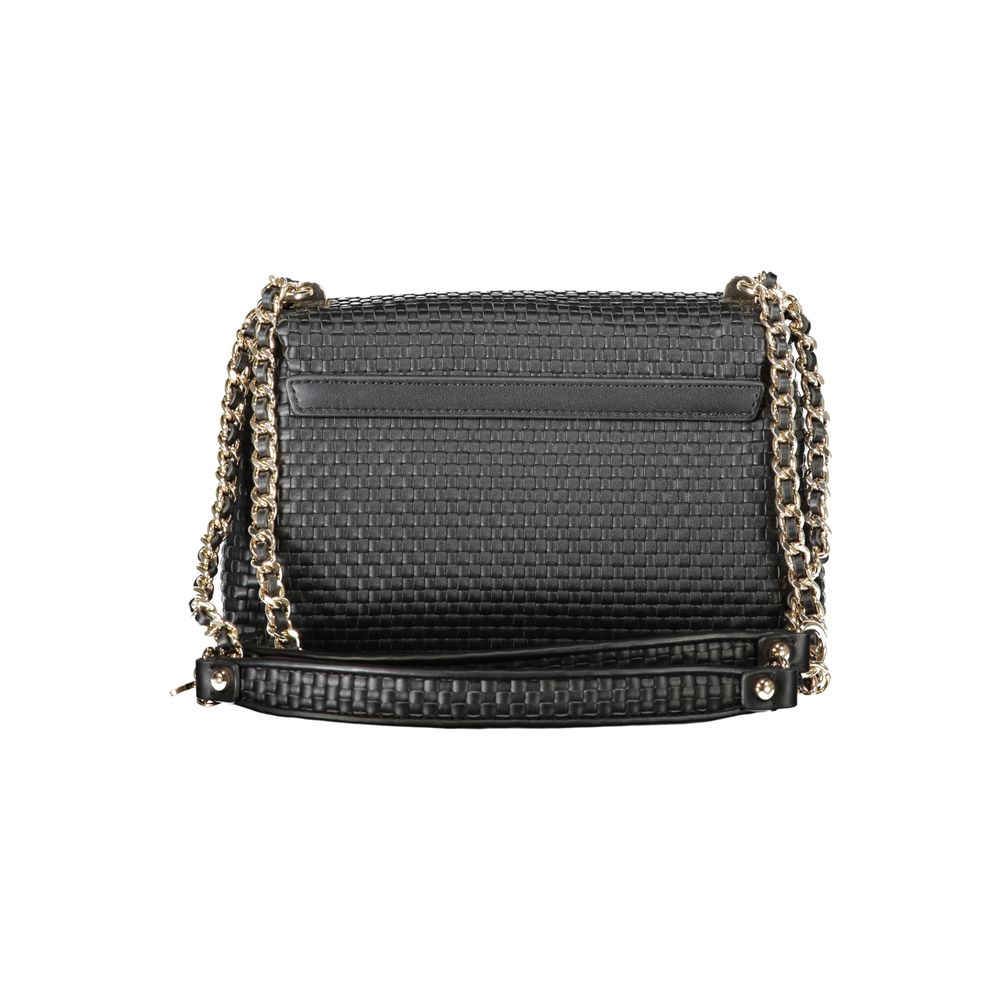 Guess Jeans Black Circe Handbag – Faux Leather, Stylish Versatility