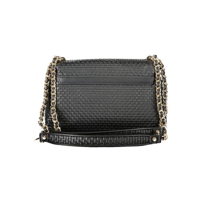Guess Jeans Black Circe Handbag – Faux Leather, Stylish Versatility