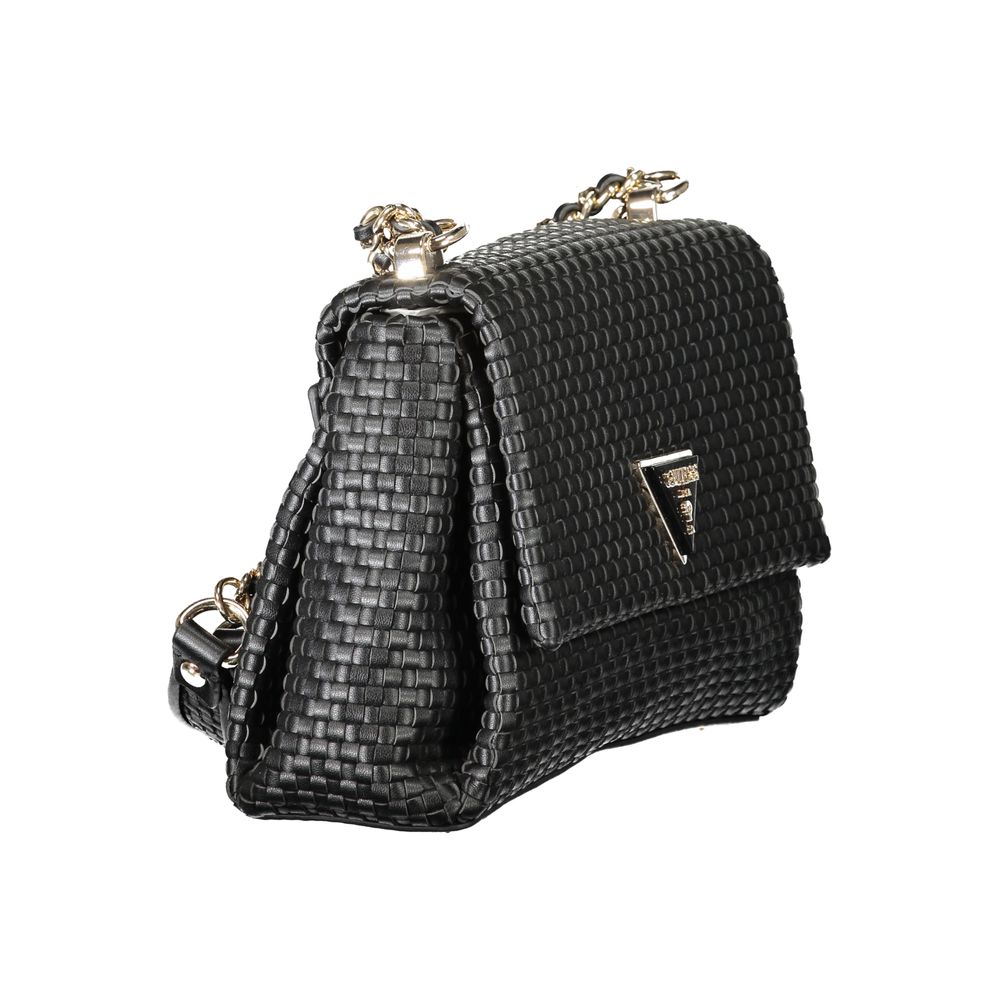 Guess Jeans Black Circe Handbag – Faux Leather, Stylish Versatility
