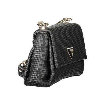 Guess Jeans Black Circe Handbag – Faux Leather, Stylish Versatility