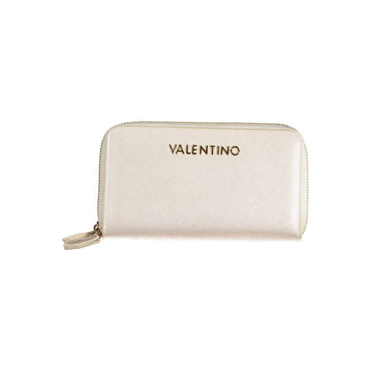 Mario Valentino Brown Faux Leather Women’s Wallet with Zip Closure