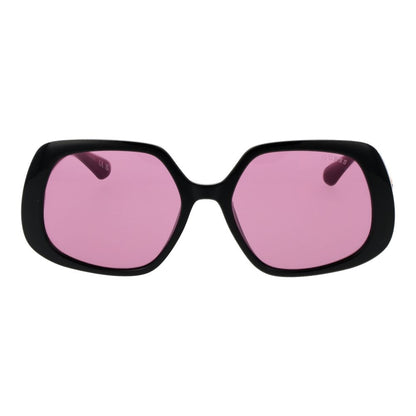 GUESS Black Women Sunglasses with Purple Lenses