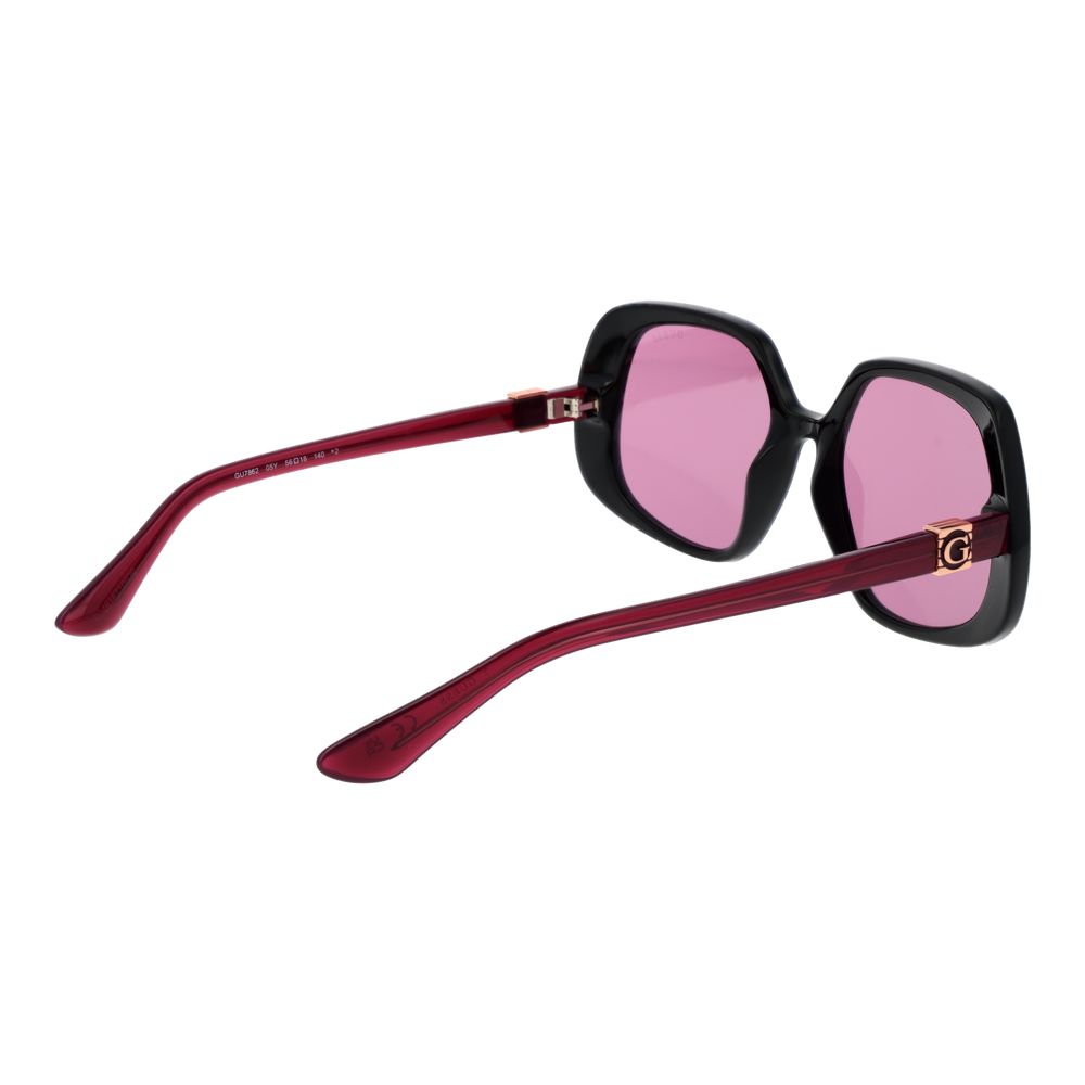 GUESS Black Women Sunglasses with Purple Lenses
