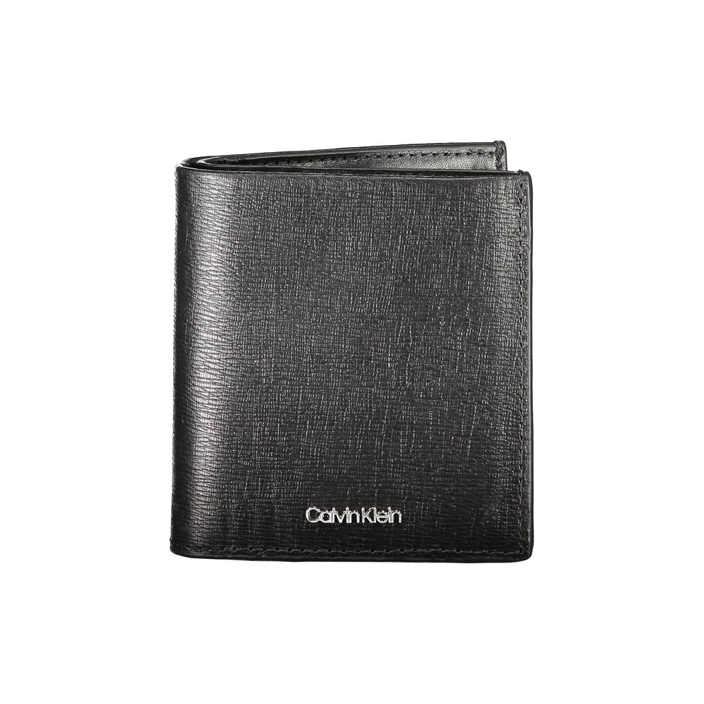Calvin Klein Minimalist Black Leather Wallet for Men
