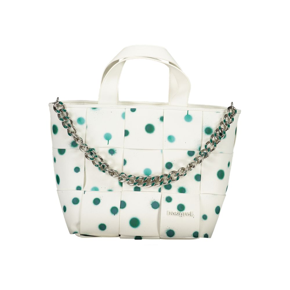 Desigual White Handbag - A Bold Statement of Style