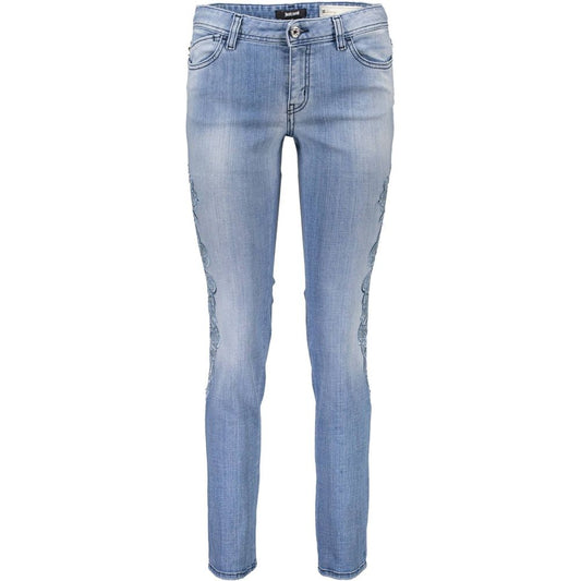 Just Cavalli Azzurro Cotton Women Jeans - Edgy Glamour Redefined