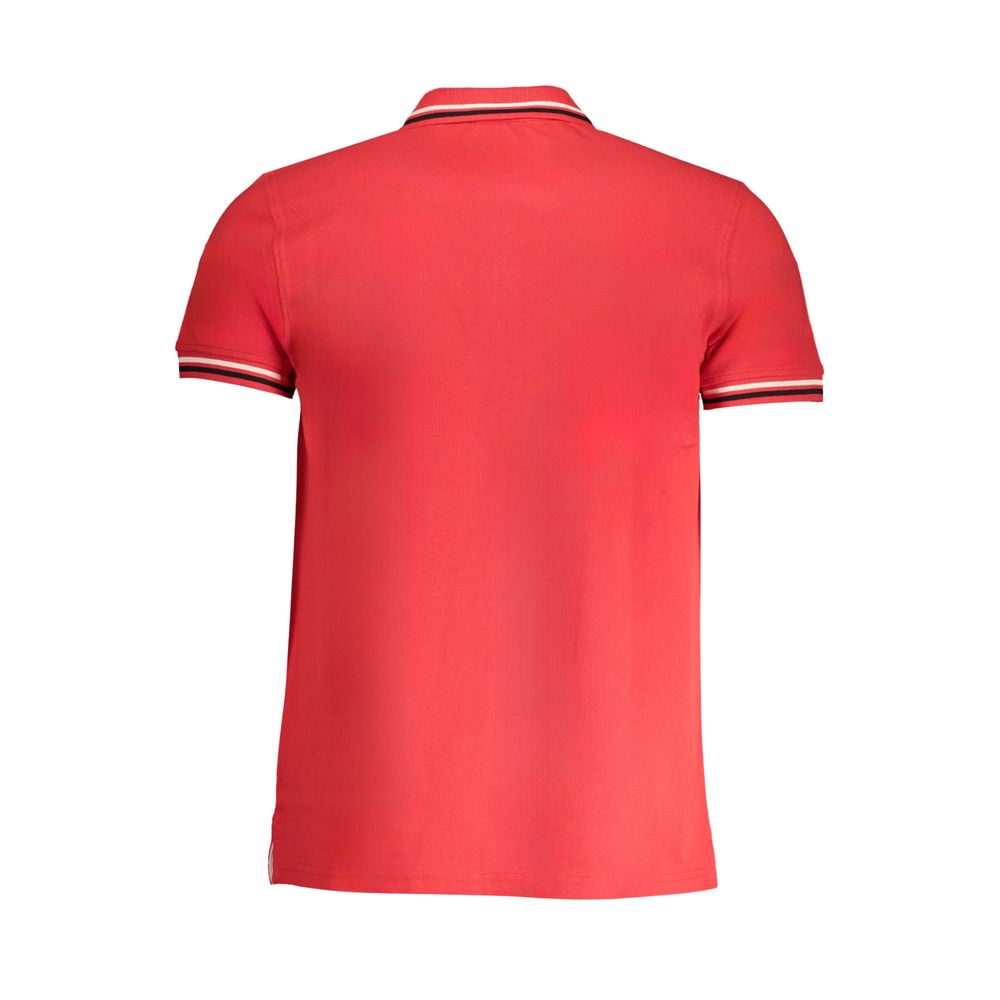 Cavalli Class Red Cotton Polo Shirt - Stylish Comfort Redefined