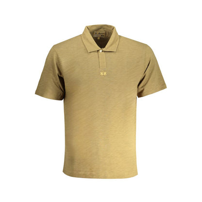 La Martina Green Cotton Polo Shirt - Timeless Elegance