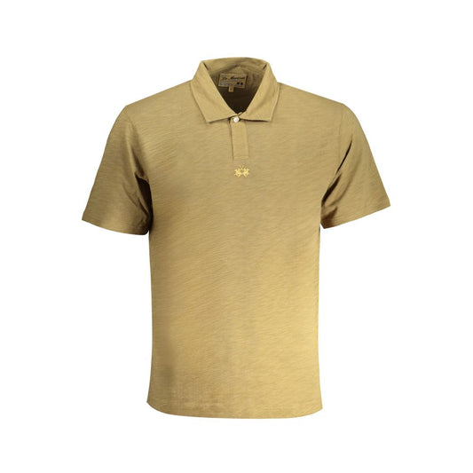 La Martina Green Cotton Polo Shirt - Timeless Elegance
