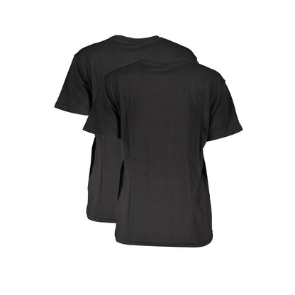 Fila Black Cotton Women's T-Shirt Bi-Pack