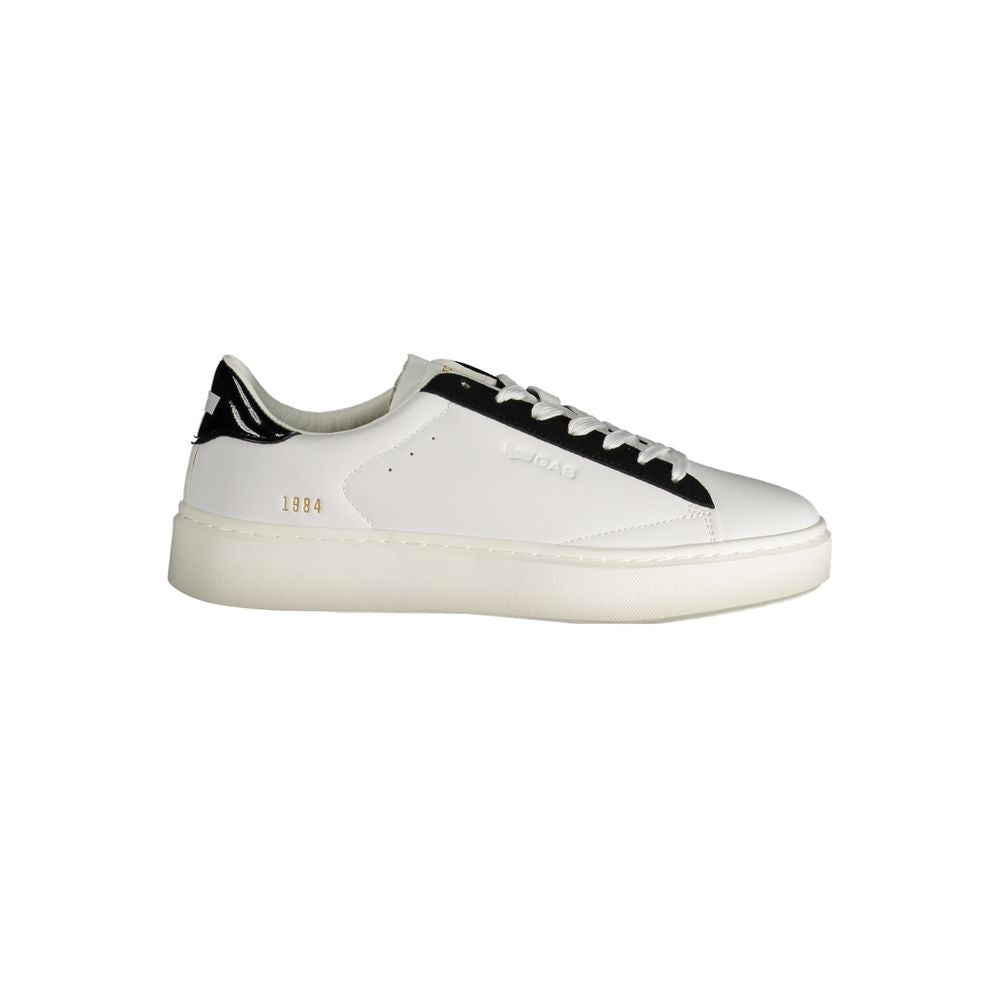 Gas White Polyester Women Sneaker - LEONARD MIX
