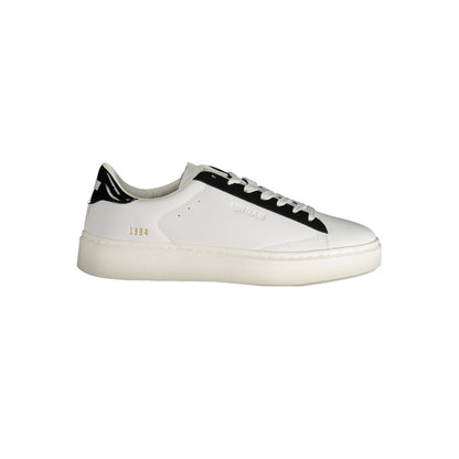 Gas White Polyester Women Sneaker - LEONARD MIX