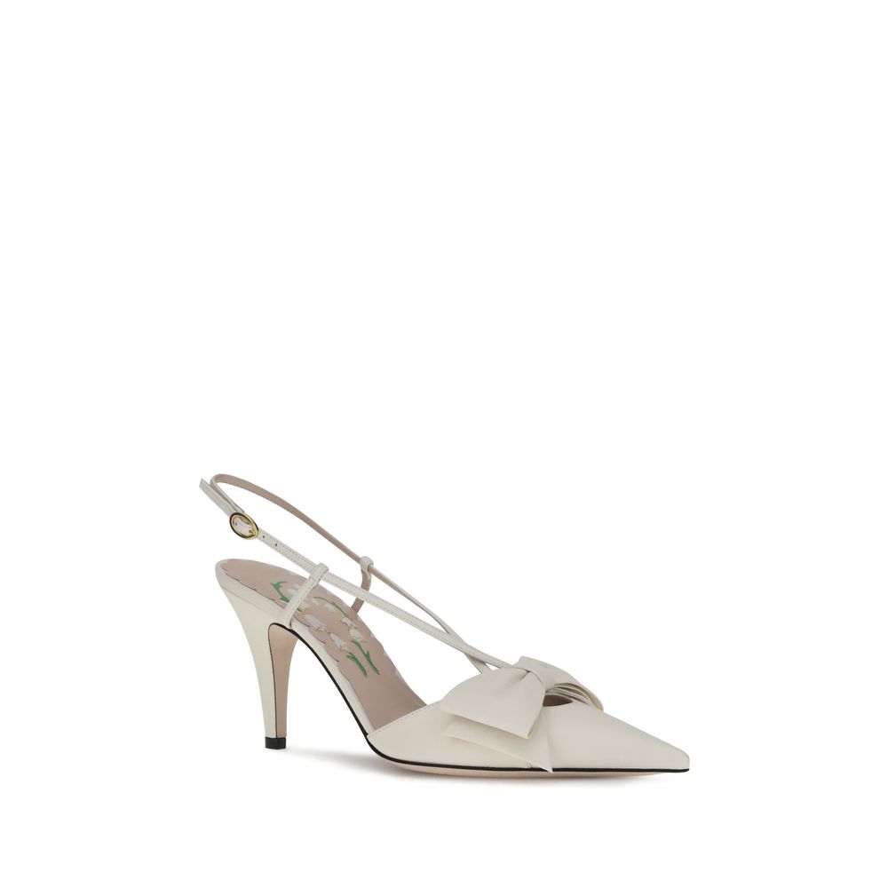 Valentino Garavani Leather Slingback Pumps