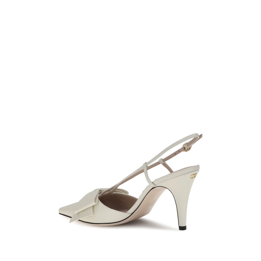 Valentino Garavani Leather Slingback Pumps