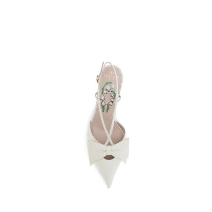 Valentino Garavani Leather Slingback Pumps
