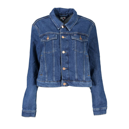 Tommy Hilfiger Blue Cotton Women's Jacket