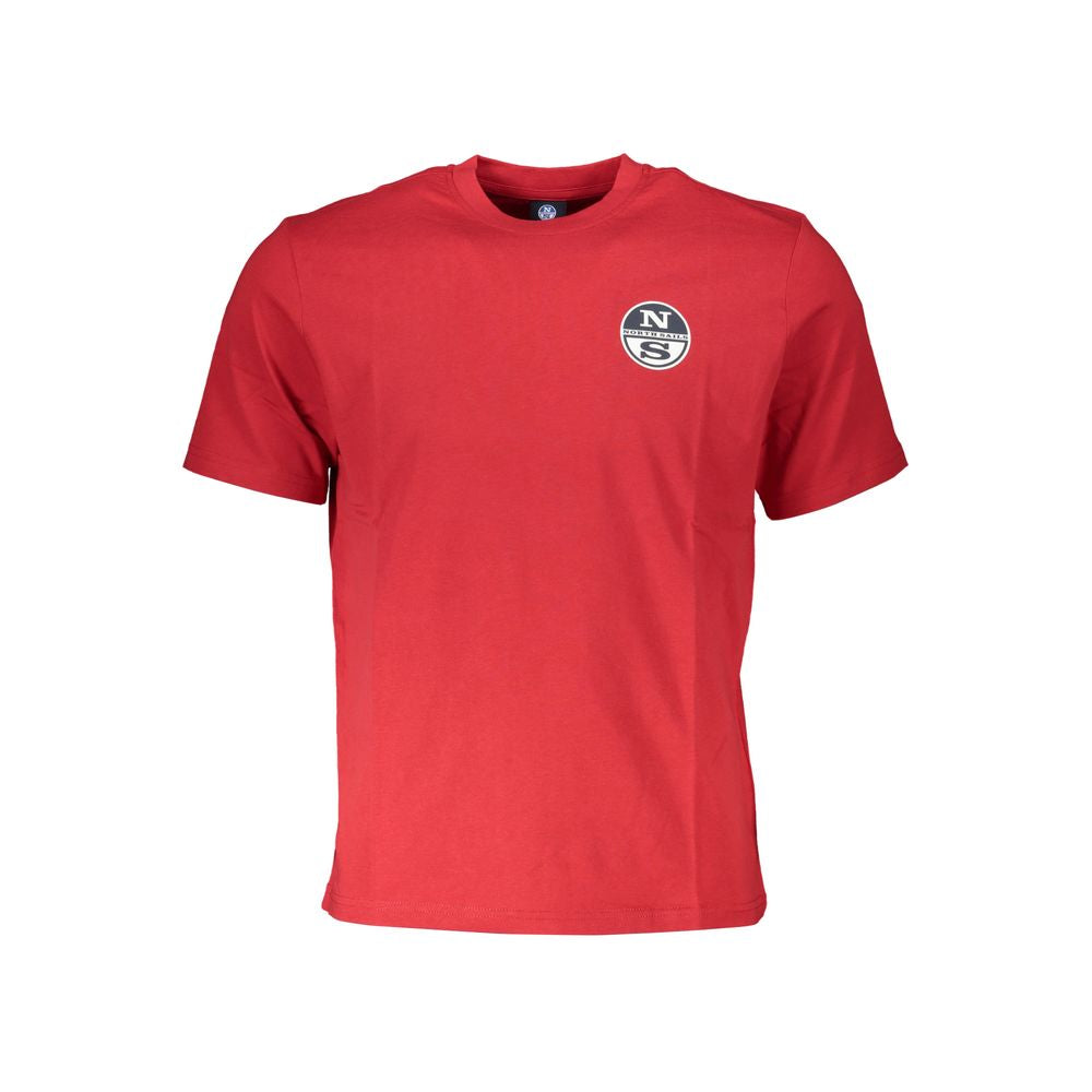 North Sails Red Cotton T-Shirt - Casual Performance Tee
