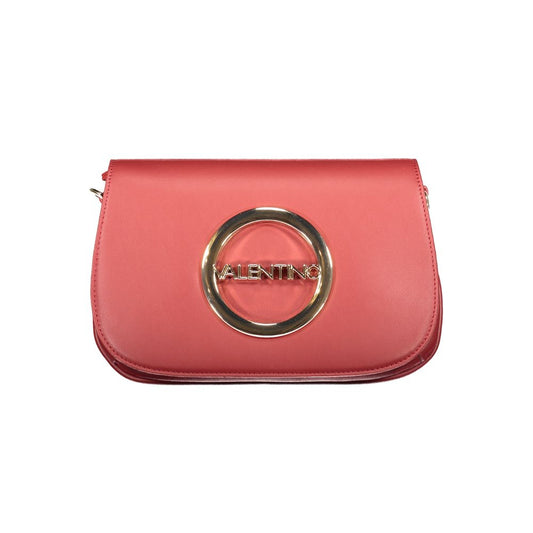Mario Valentino Red Leather Handbag with Iconic Logo