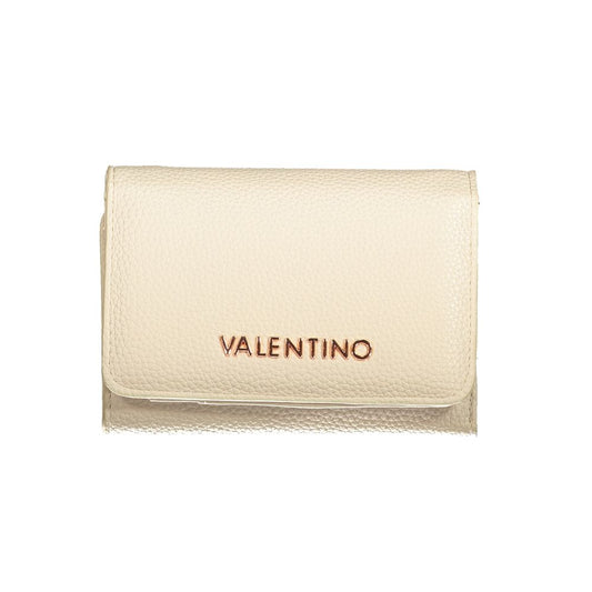 Mario Valentino Beige Leather Effect Wallet with Coin Purse